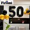 50 Number Balloons Black Big Giant Jumbo Mylar Foil 50 Balloon Numbers for 50th Birthday Party Anniversary Decorations 40-inches